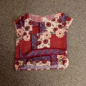 Hollister floral ditsy crop top